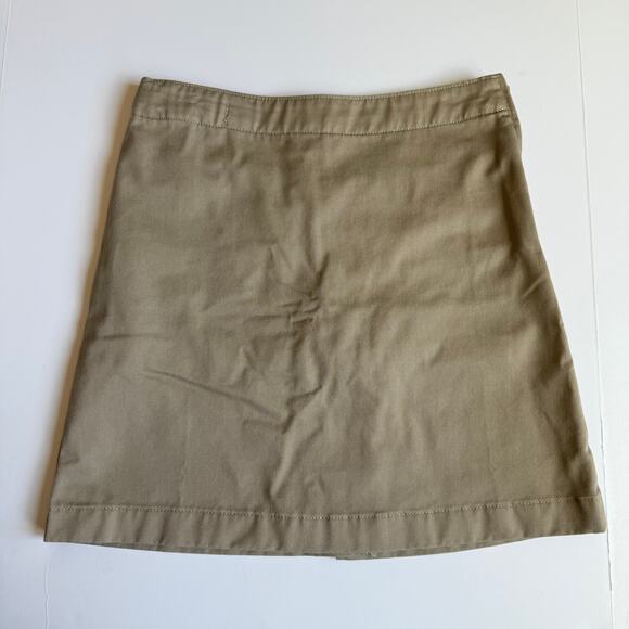 Lands End Girls Khaki Chino Skort 7 - Picture 2 of 9